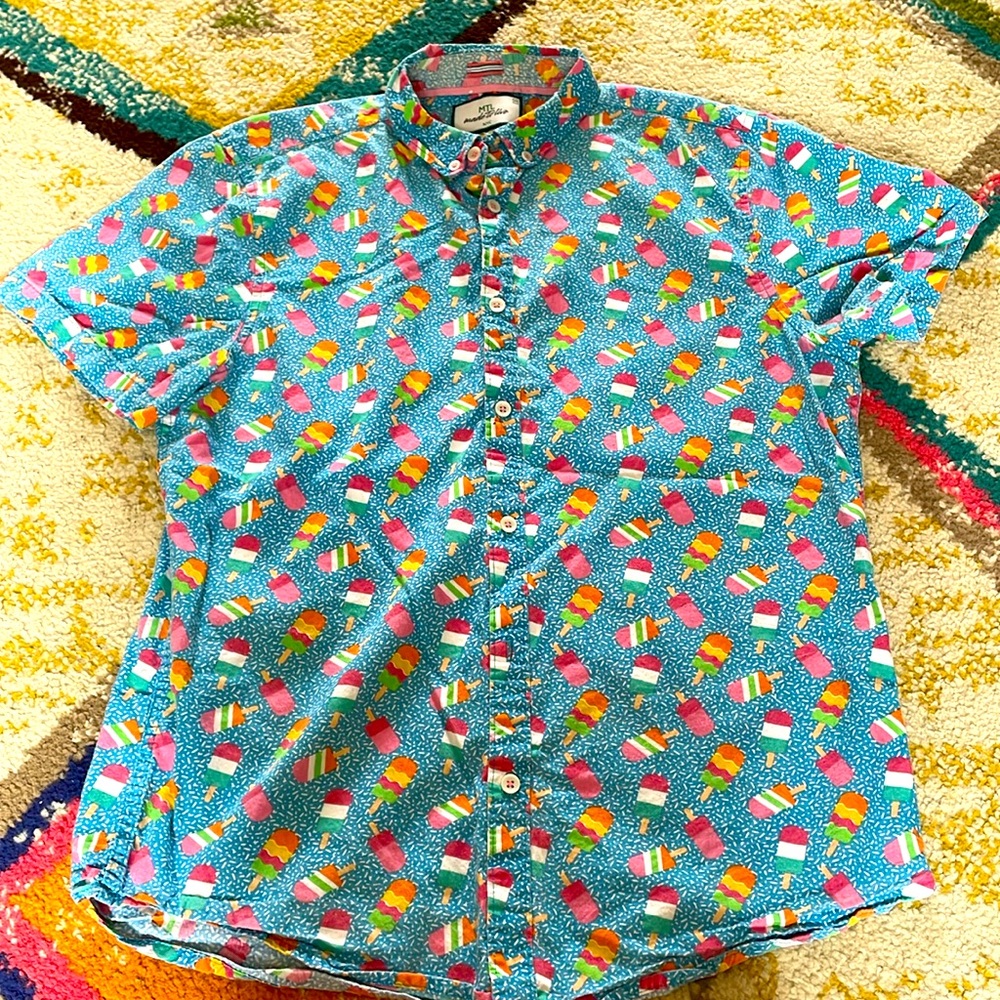 MTL made to live New York Popcycle men’s medium button down